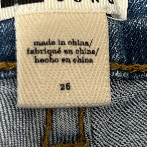 Women's Billabong Distressed Tie Short Jean Shorts - 26 - Picture 9 of 10